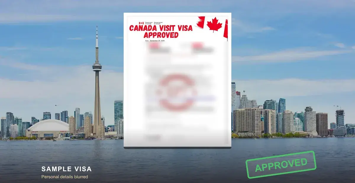 Canada Sticker Visa (Visitor)