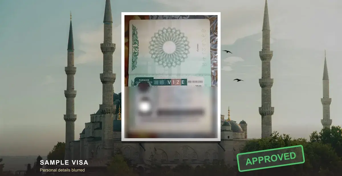 Turkey Sticker Visa