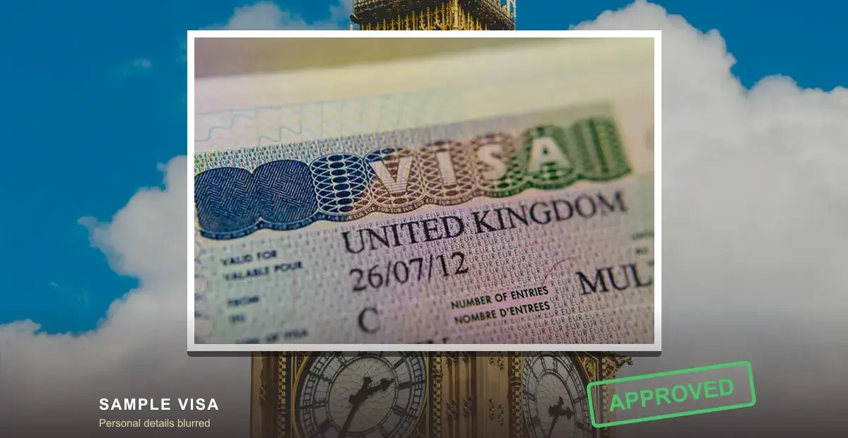 UK Sticker Visa (Standard Visitor)